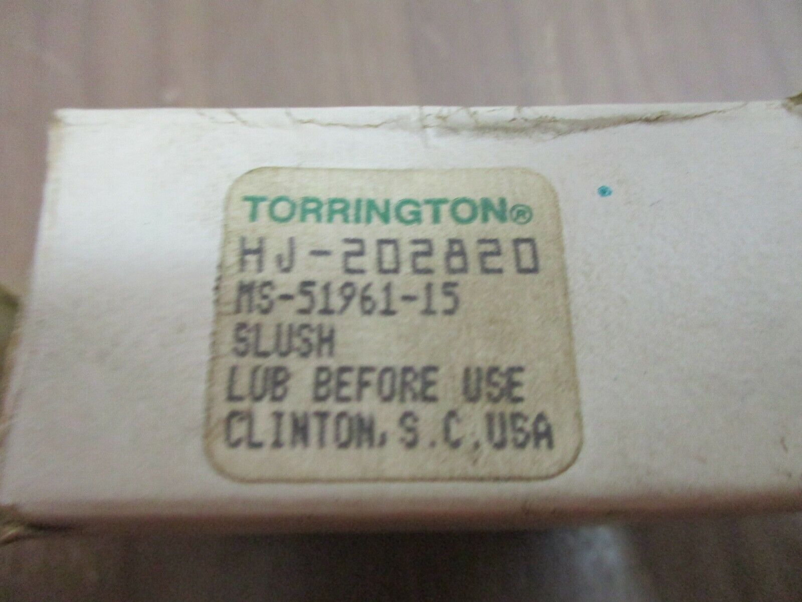 Torrington Bearing HJ-202820 New Surplus