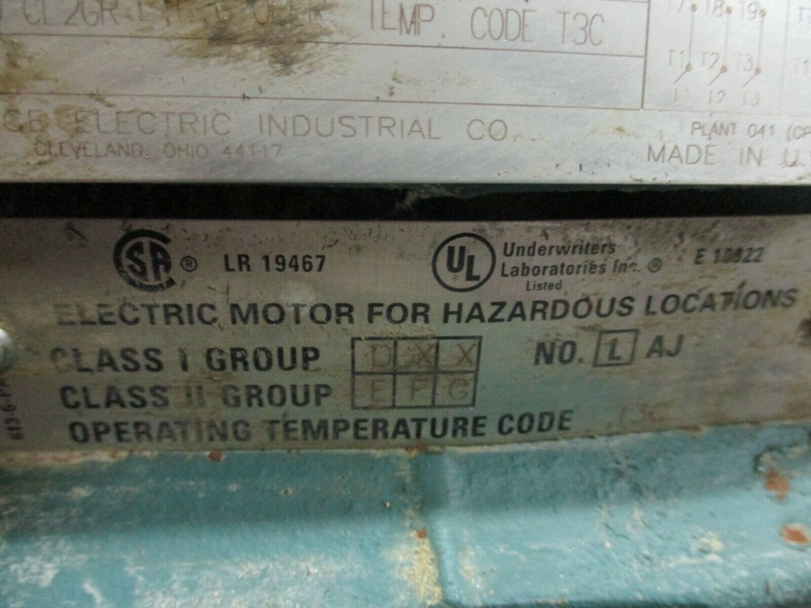 Reliance Duty Master XEX Hazardous Location AC Motor P21G0546G 10HP 1800RPM Used