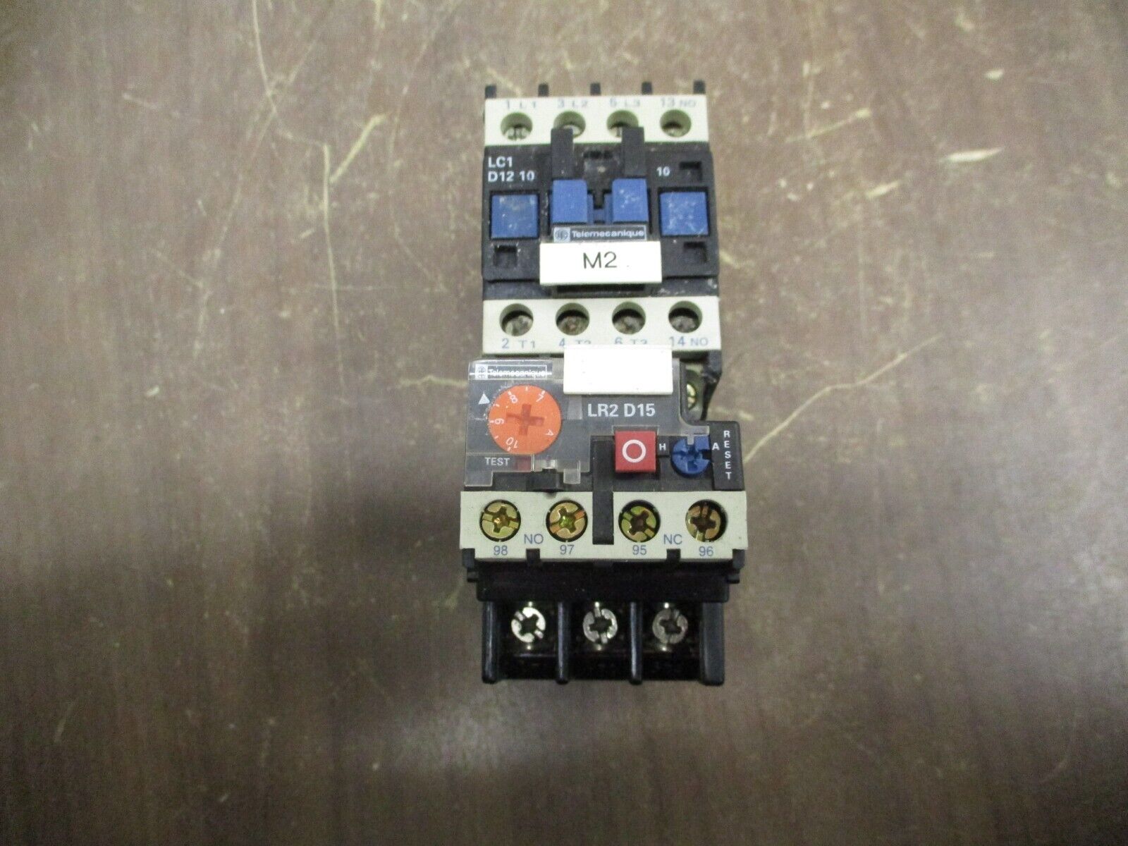 Telemeanique Starter LC1 D12 10 / LR2 D15 120V Coil Trip: 7-10A Used