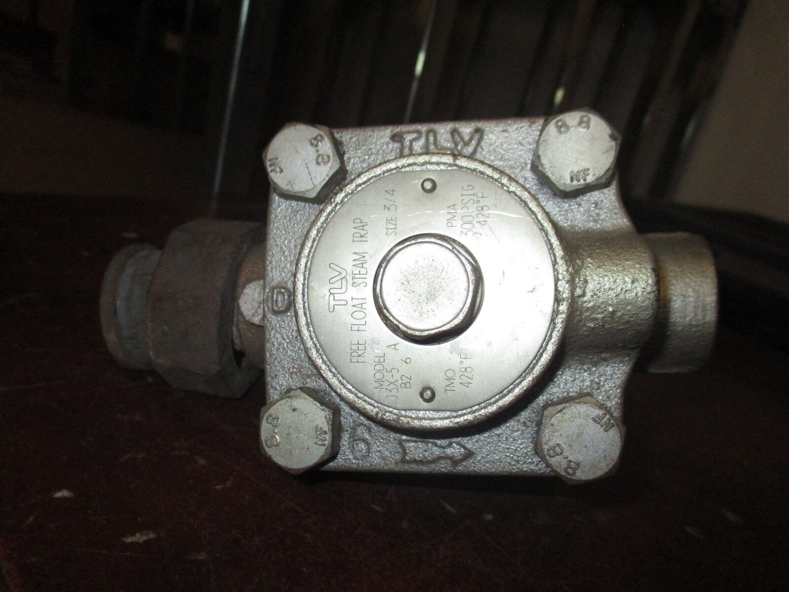 TLV Free Float Steam Trap J3X-5 Size: 3/4" PMA: 300 PSIG PMX: 75 PSI Used