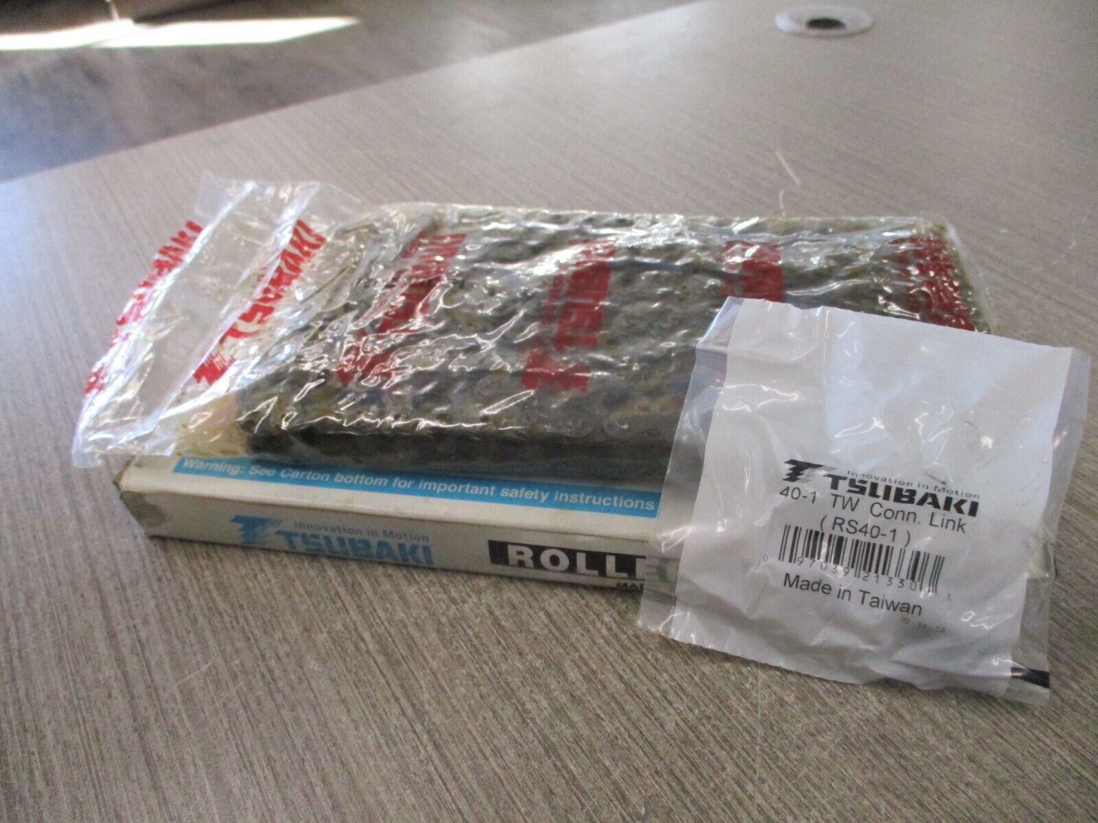 Tsubaki Roller Chain RS40(TW) Length: 10ft 240 Links New Surplus