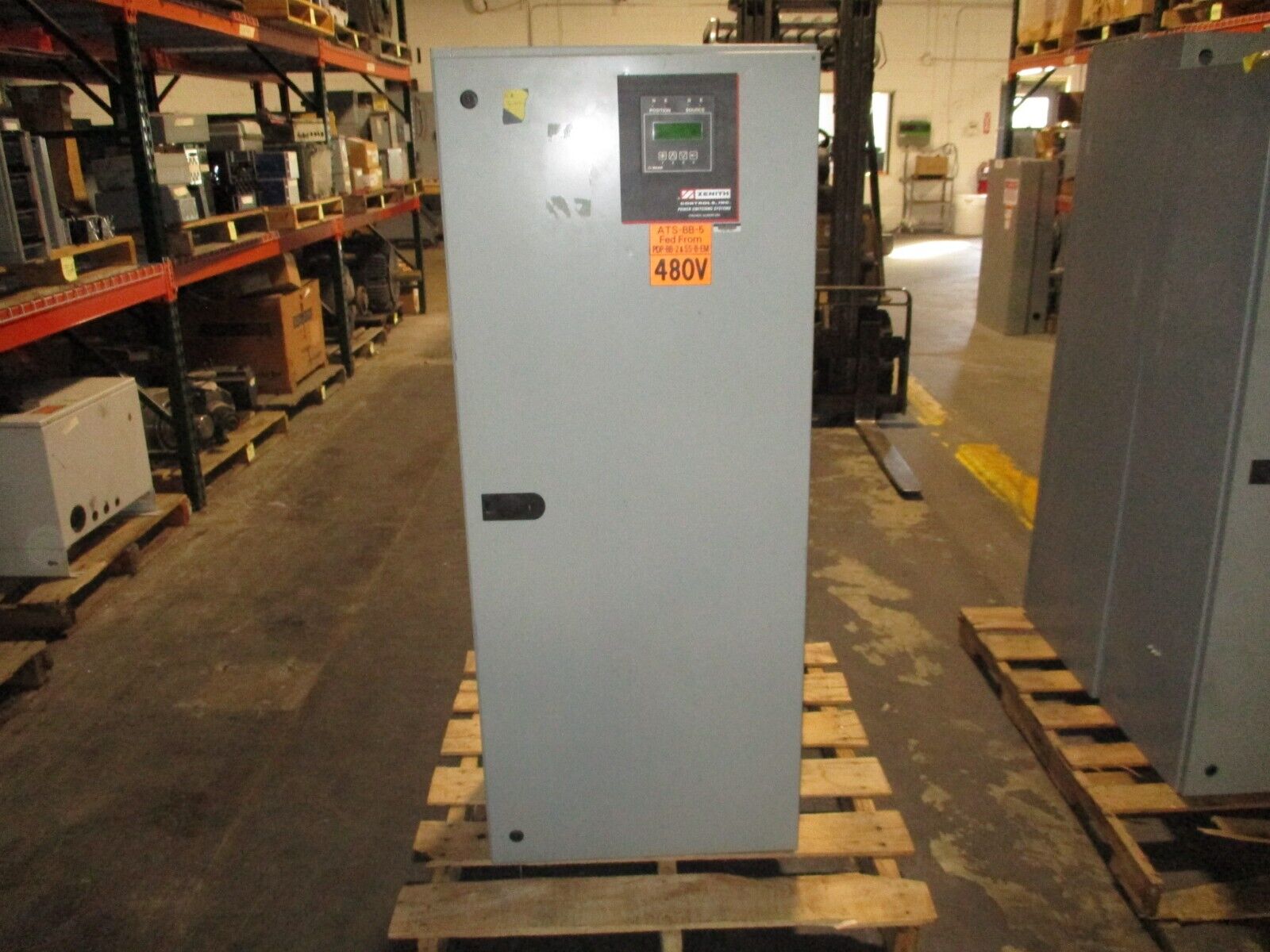 Zenith Automatic Transfer Switch ZTSL40EC-7 400A 277/480V 3Ph 60Hz Used