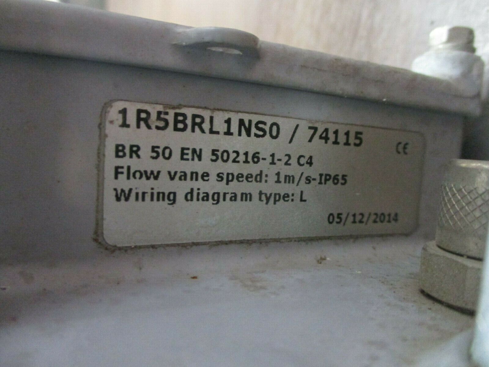 Comem Buchholz Relay IR5BRL1NS0 / 74115 Flow Vance Speed: 1m/s IP65 Used
