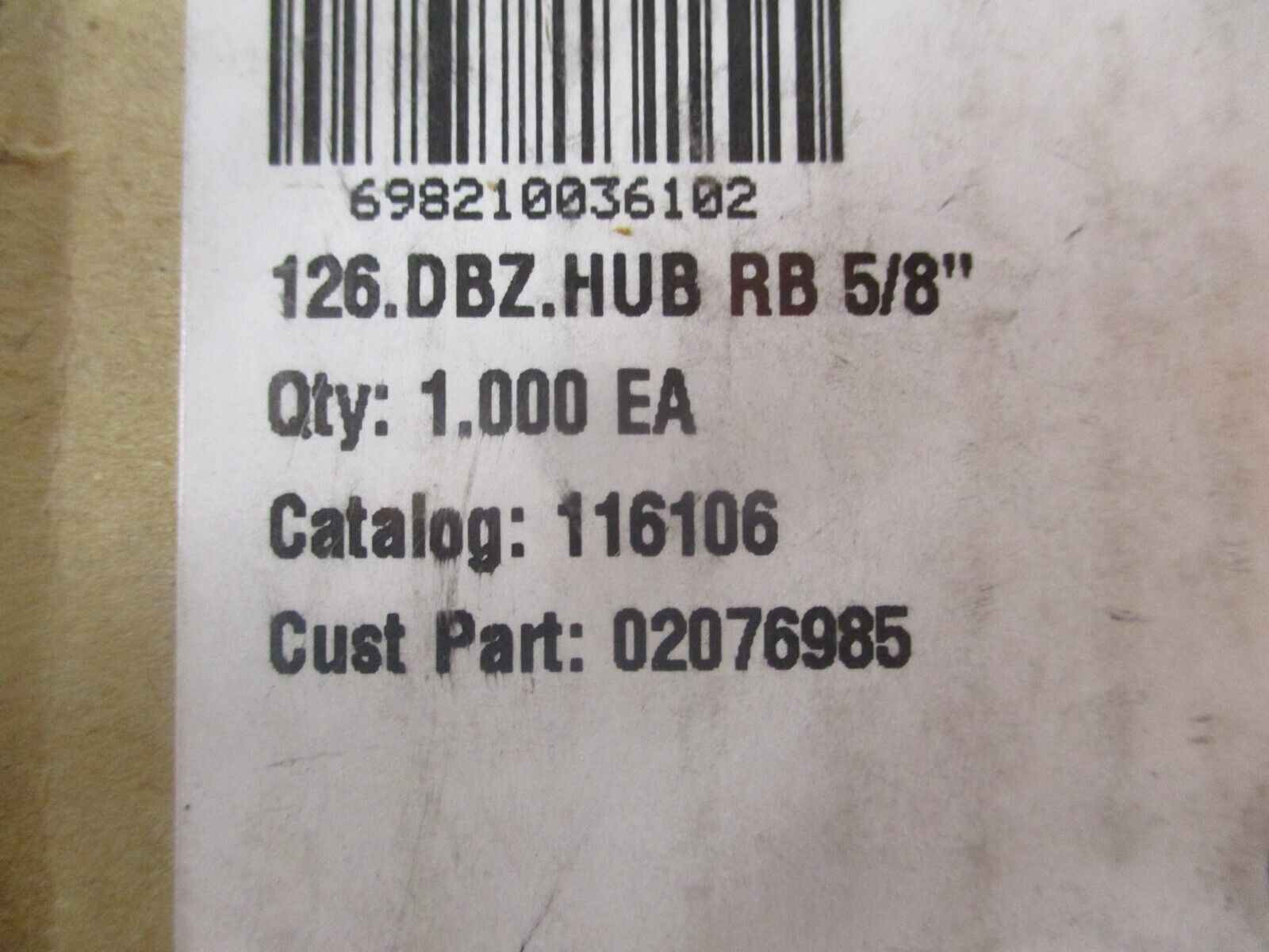 Rexnord Hub 116106 5/8" New Surplus