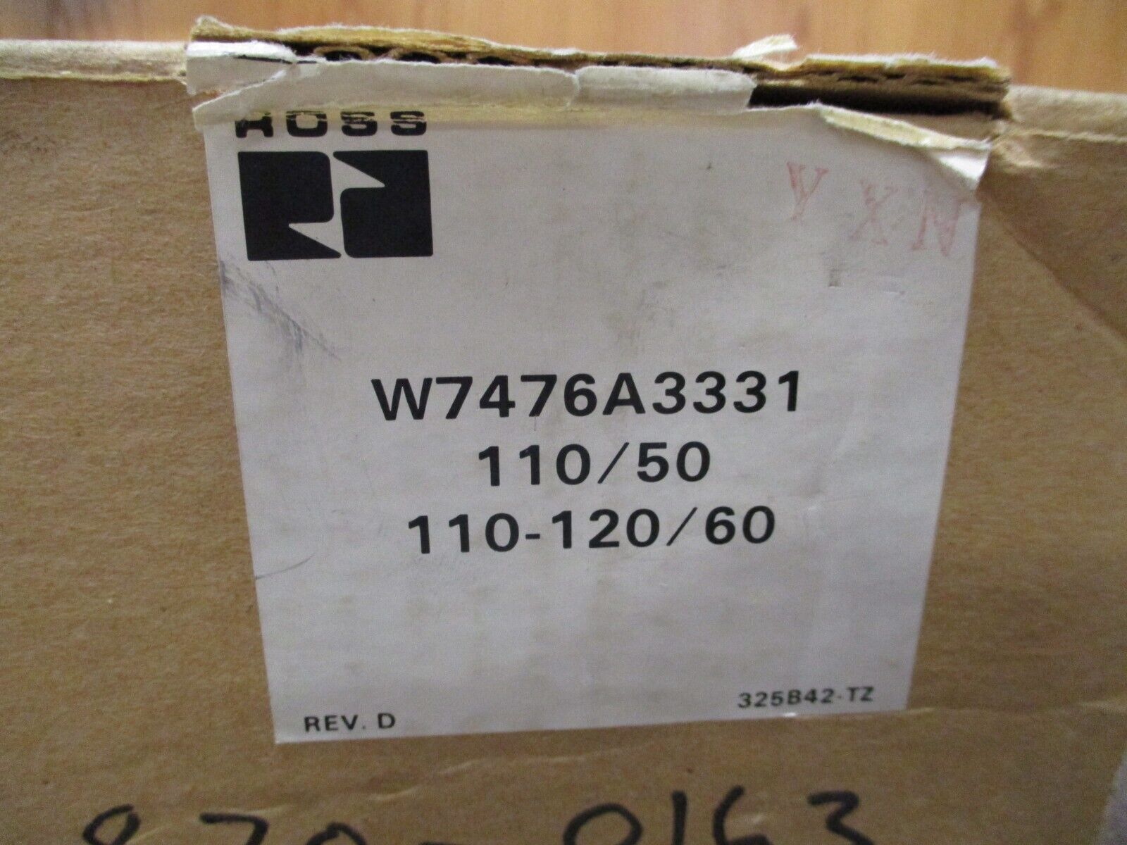 Ross Solenoid Valve W7476A3331 110-120V New Surplus