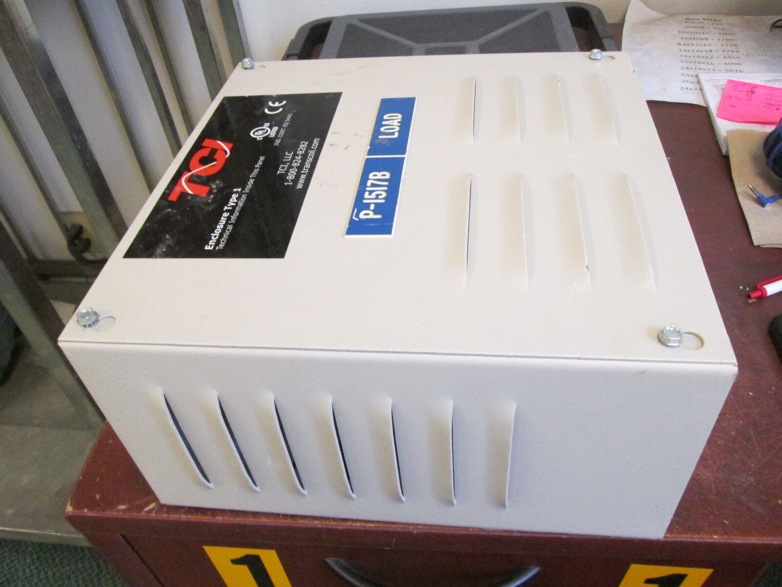 TCI KDRUL Drive Reactor KDRULD1PE01 Motor Amps: 21 3Ph 50/60Hz 600V 21A Used