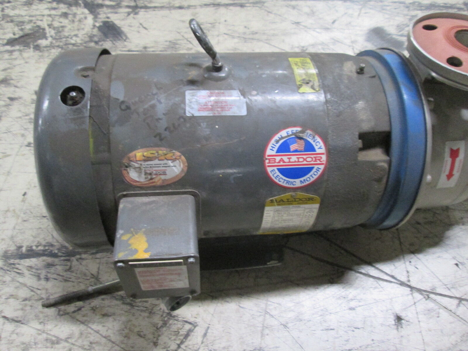 ITT/Baldor Pump 5STK1 Size: 1.5 x 2.5-6 7.5HP Model SST Used