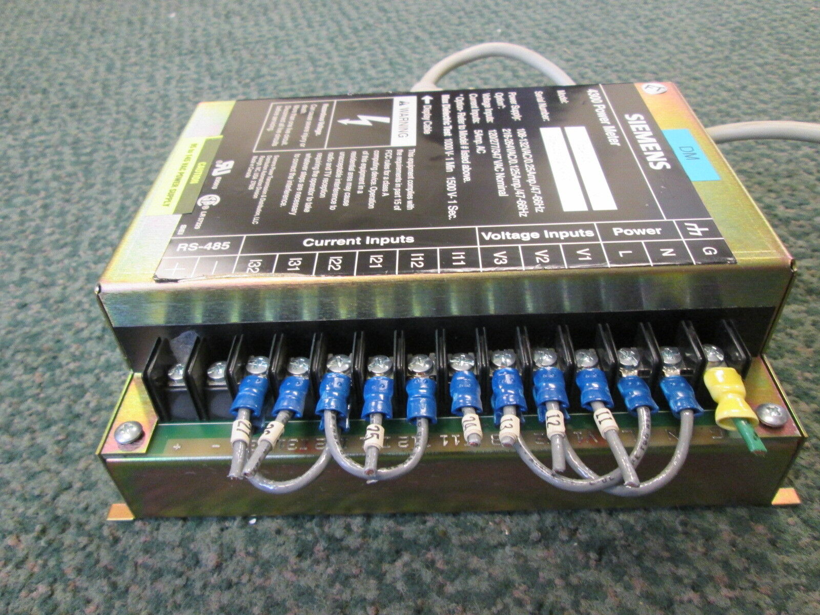 Siemens 4300 Power Meter & Display DC-120 4300 Display Module Used