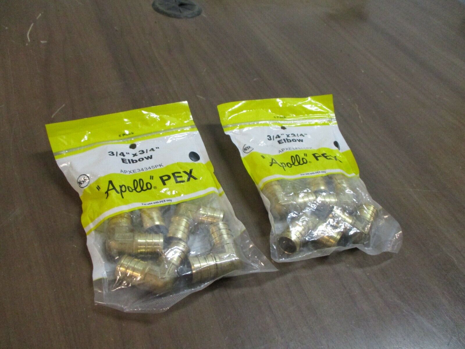 PEX Apollo Elbow APXE34345PK 3/4" x 3/4" *Lot of 2 Packs of 5* New Surplus