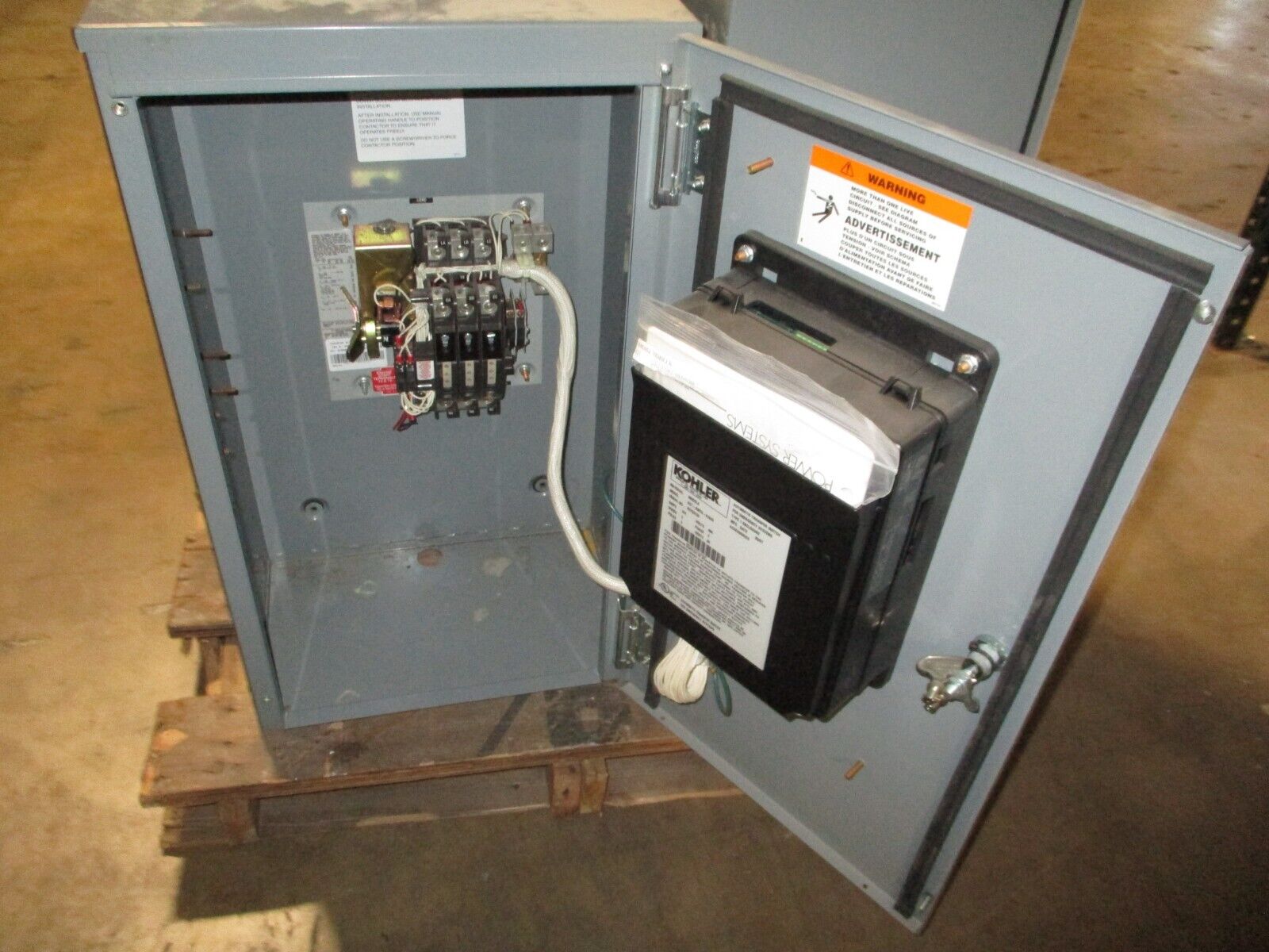 Kohler Automatic Transfer Switch KCT-AMTA-0104S 104A 480V 3Ph 4W 3P 60Hz Used
