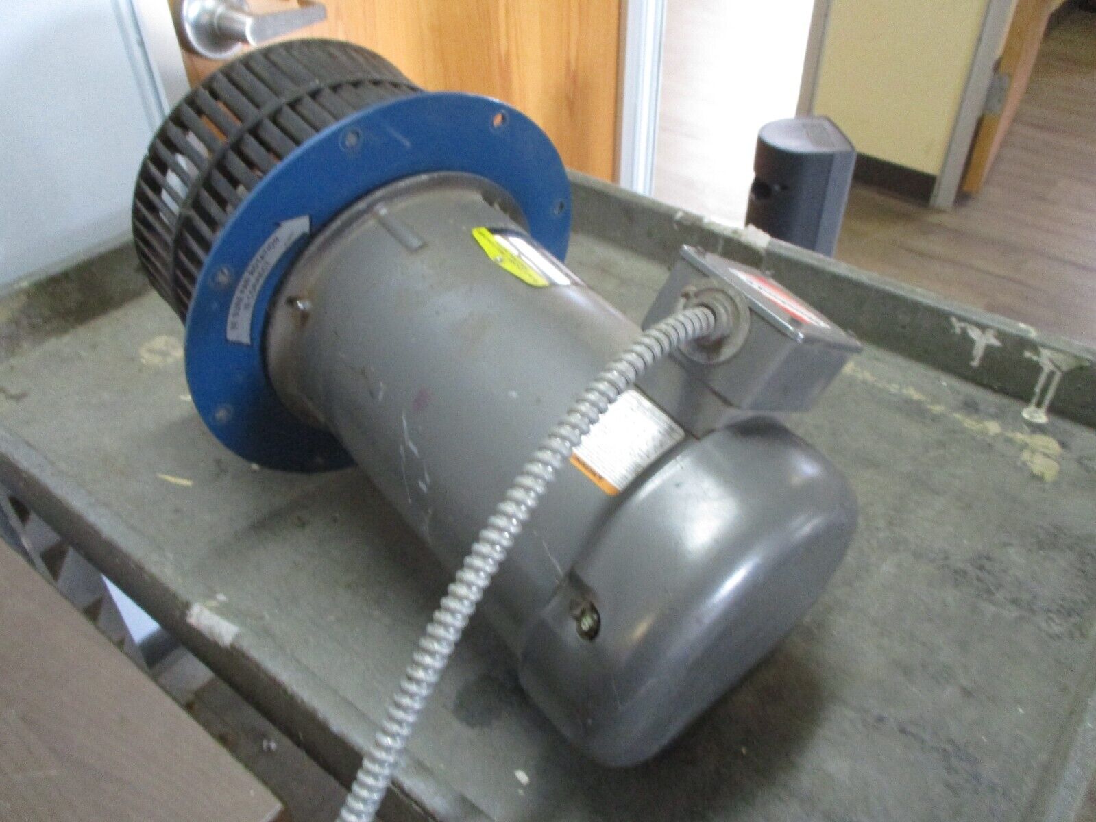 Baldor Motor VM3219T 7.5HP 3600RPM 208-230/460V 18.8-17.4/8.7A 3Ph 60Hz Used