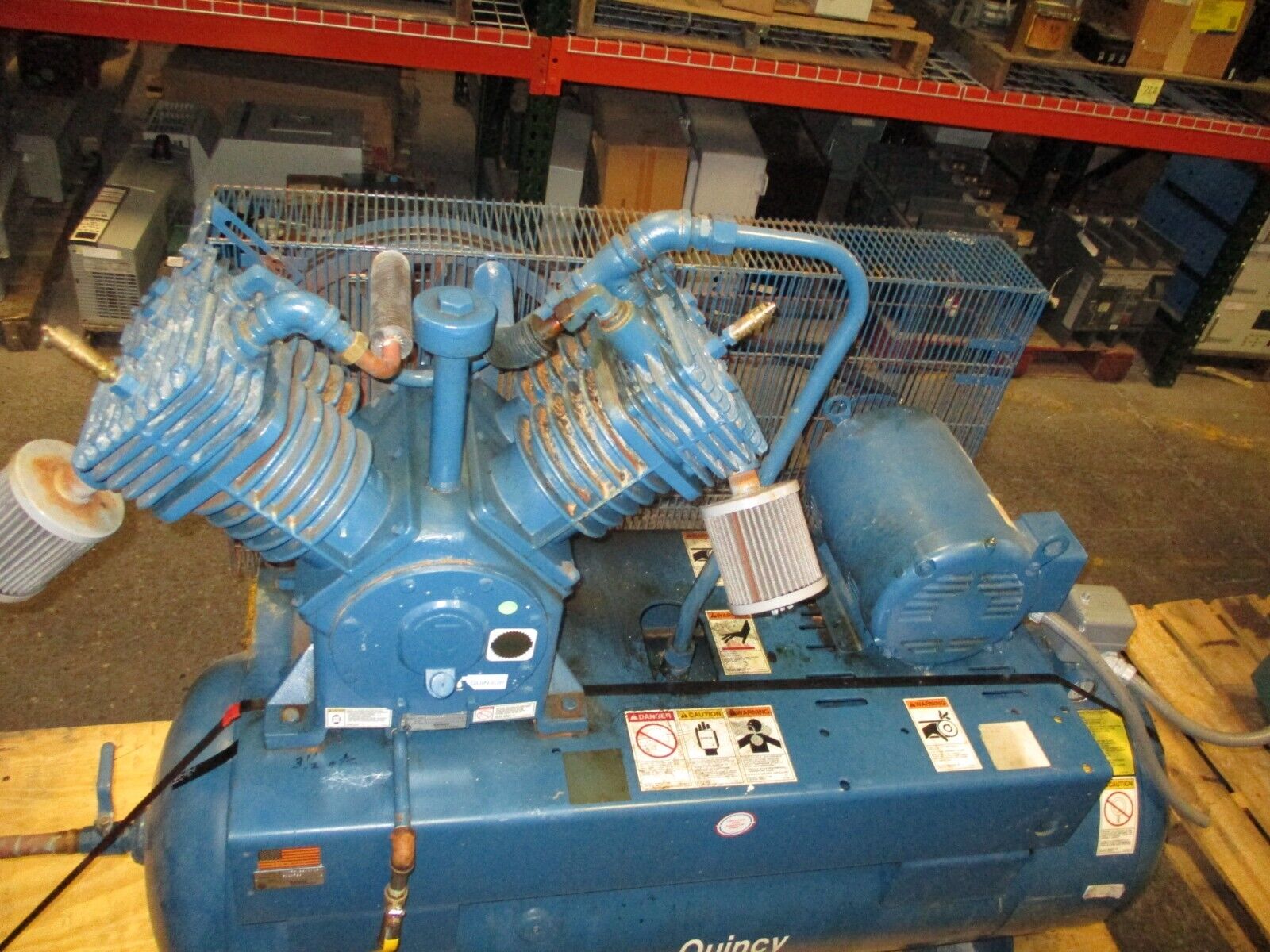 Quincy Compressor QC07508S00005 7.5HP 80-Gallons 208-230/460V 3Ph Used