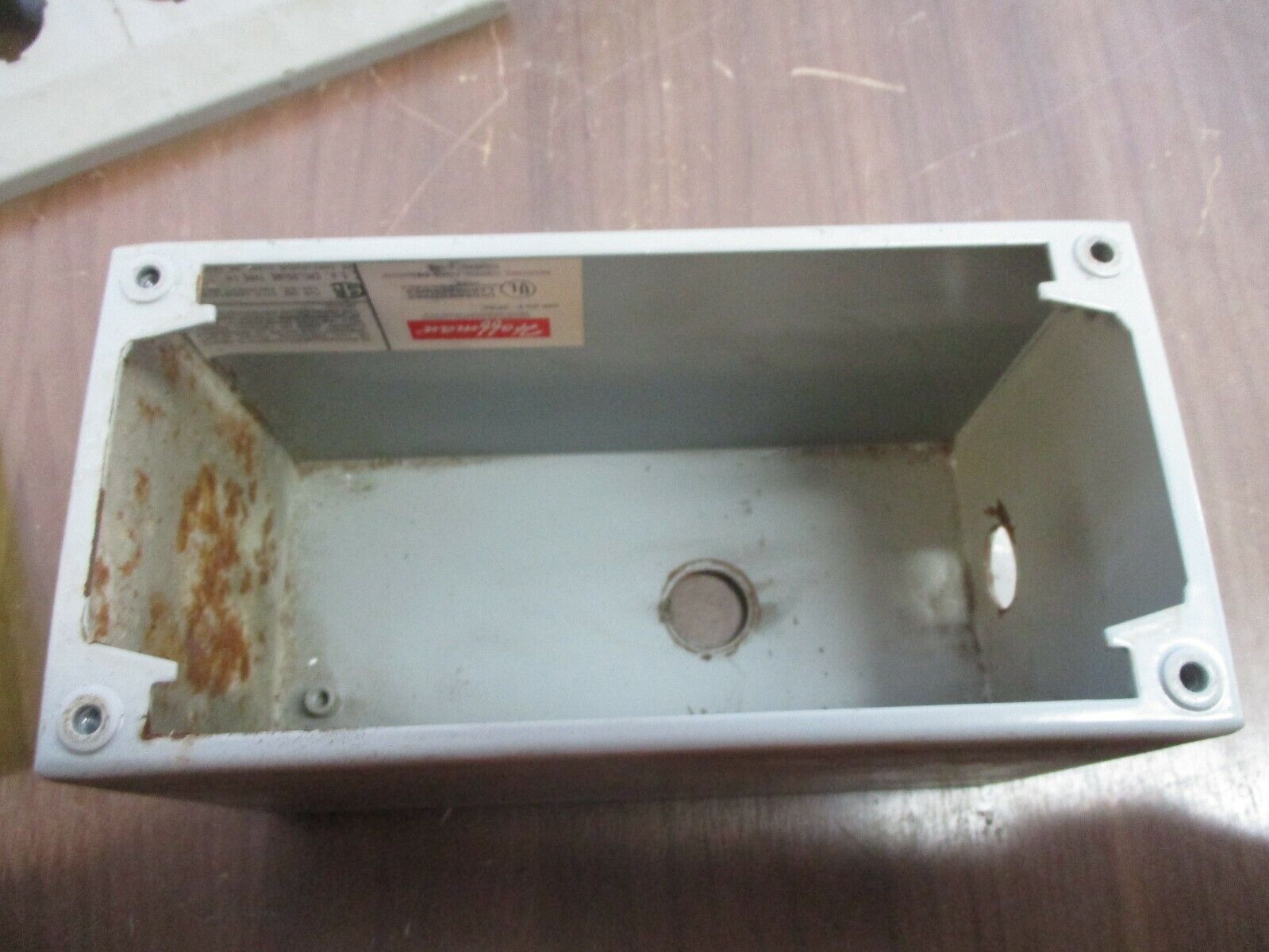 Hoffman Pushbutton Enclosure E3PBX 3-Position Used