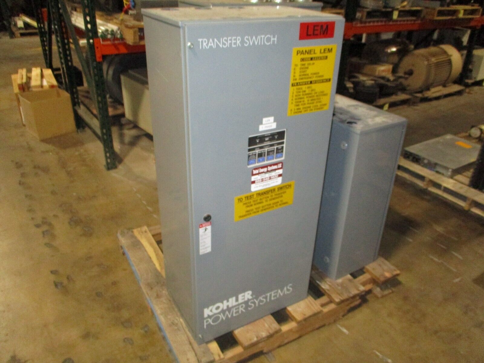 Kohler Automatic Transfer Switch KCT-AMTA-0230S 230A 480V 3Ph 4W 3P 60Hz Used