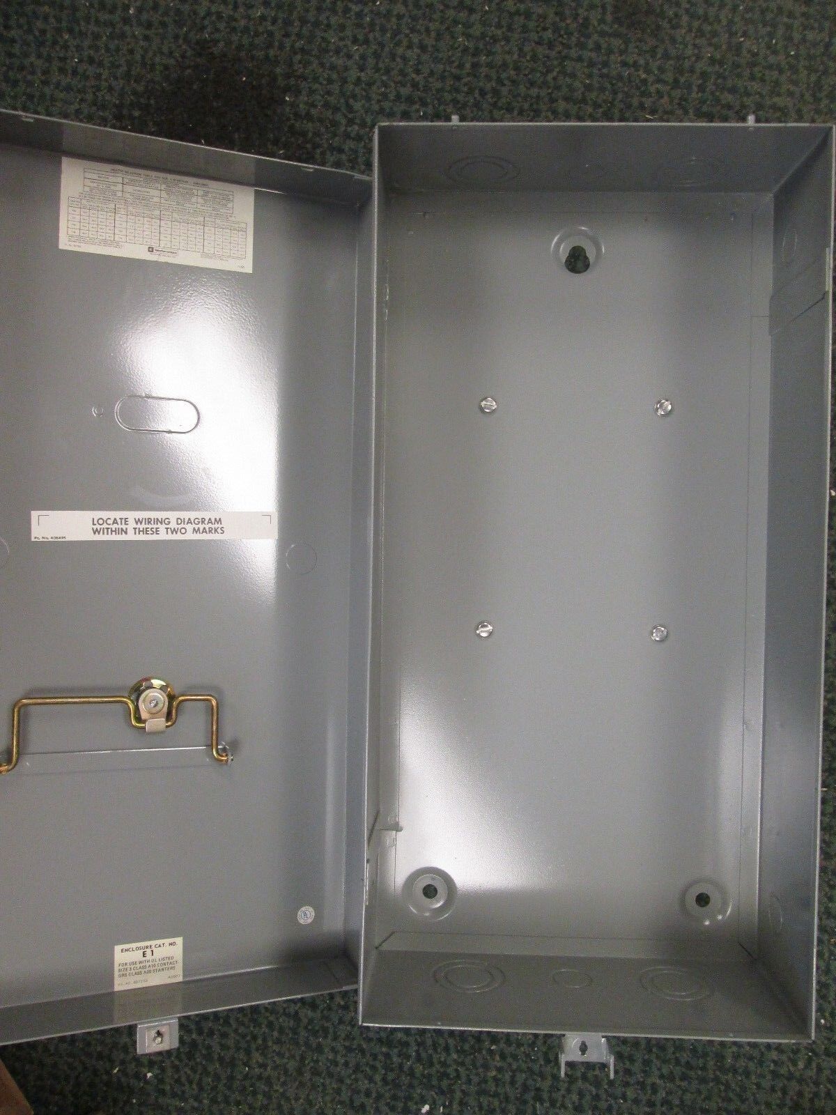Telemecanique Enclosure E1 Nema 1 Enclosure 21-3/4x11x6" New Surplus