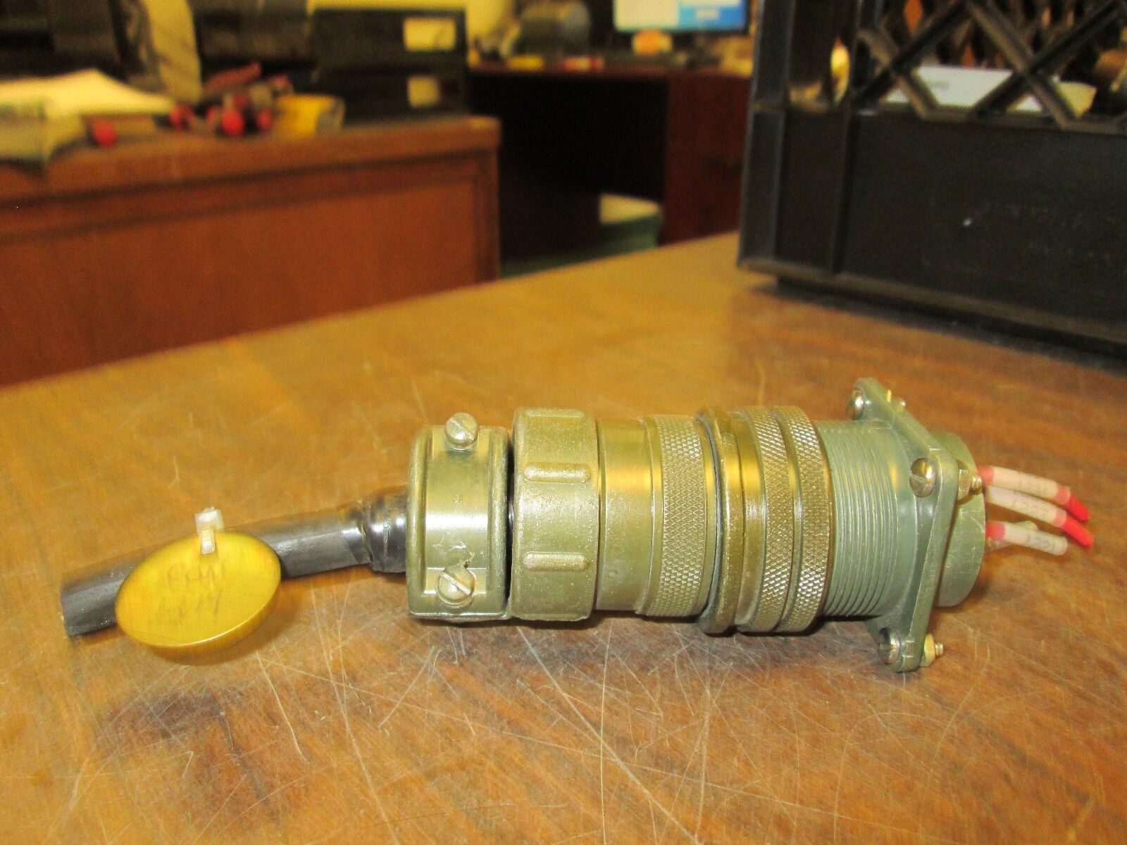 Amphenol Plug & Receptacle Set 24-5S / 24-5P 16-Pin Used