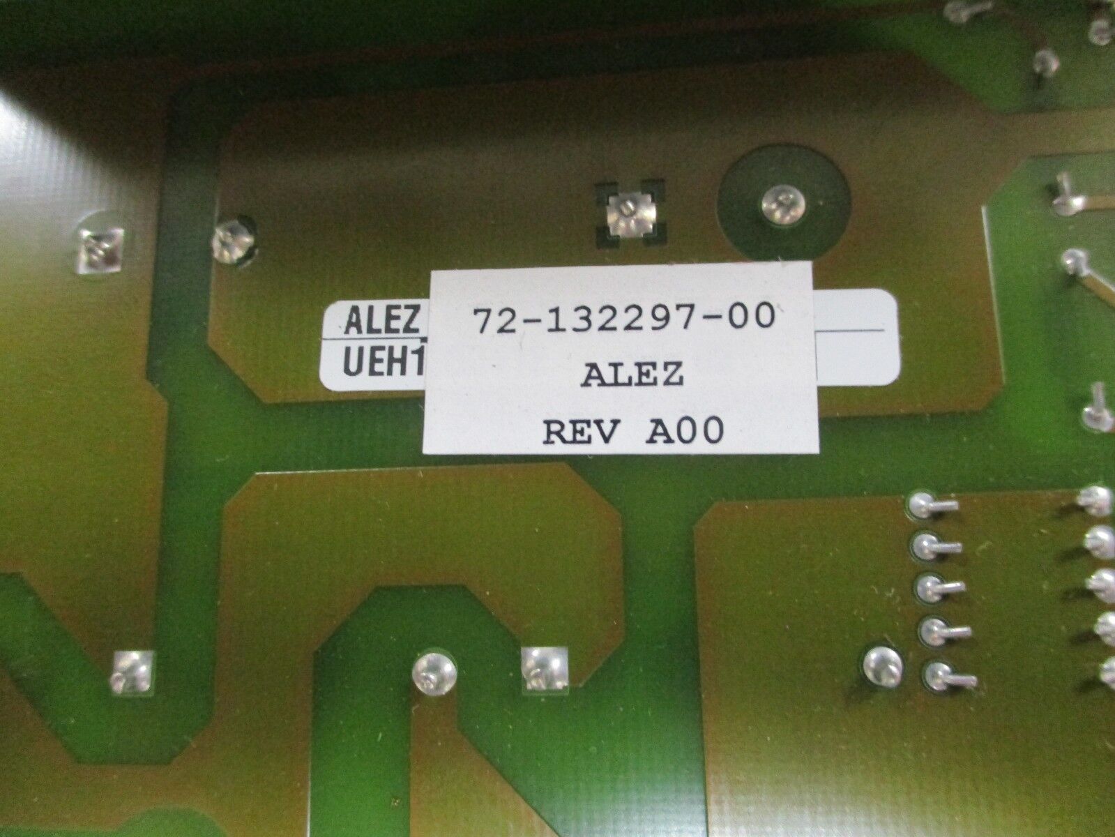 Merlin Gerin ALEZ PCB 72-132297-00 Rev A00 Used