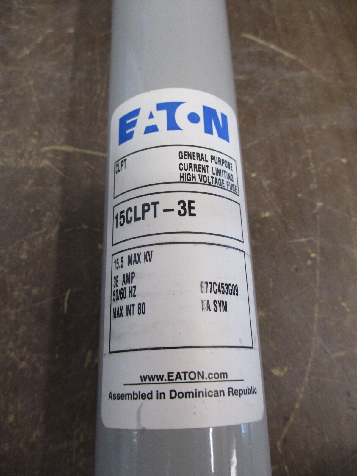 Eaton Fuse 15CLPT-3E 15.5kV 3E Style: 677C453G09 Used