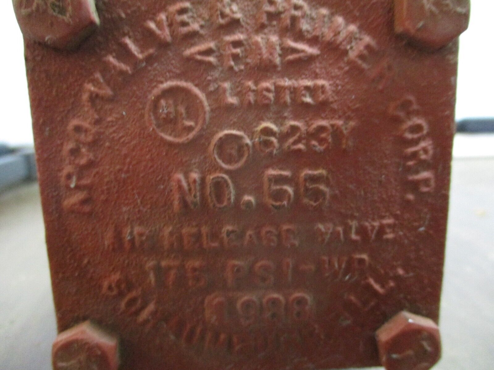Apco / Valve & Primer Corp Air Release Valve No. 55 175PSI Used