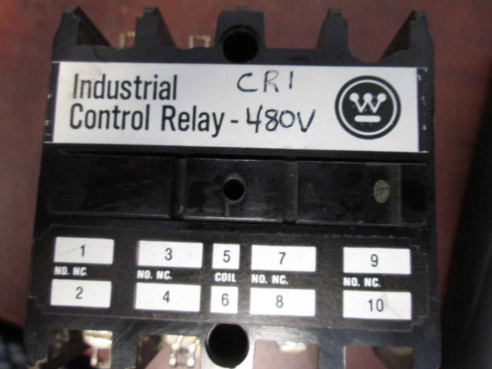 Westinghouse Industrial Control Relay AR4W 10A 600V 480V Coil Used