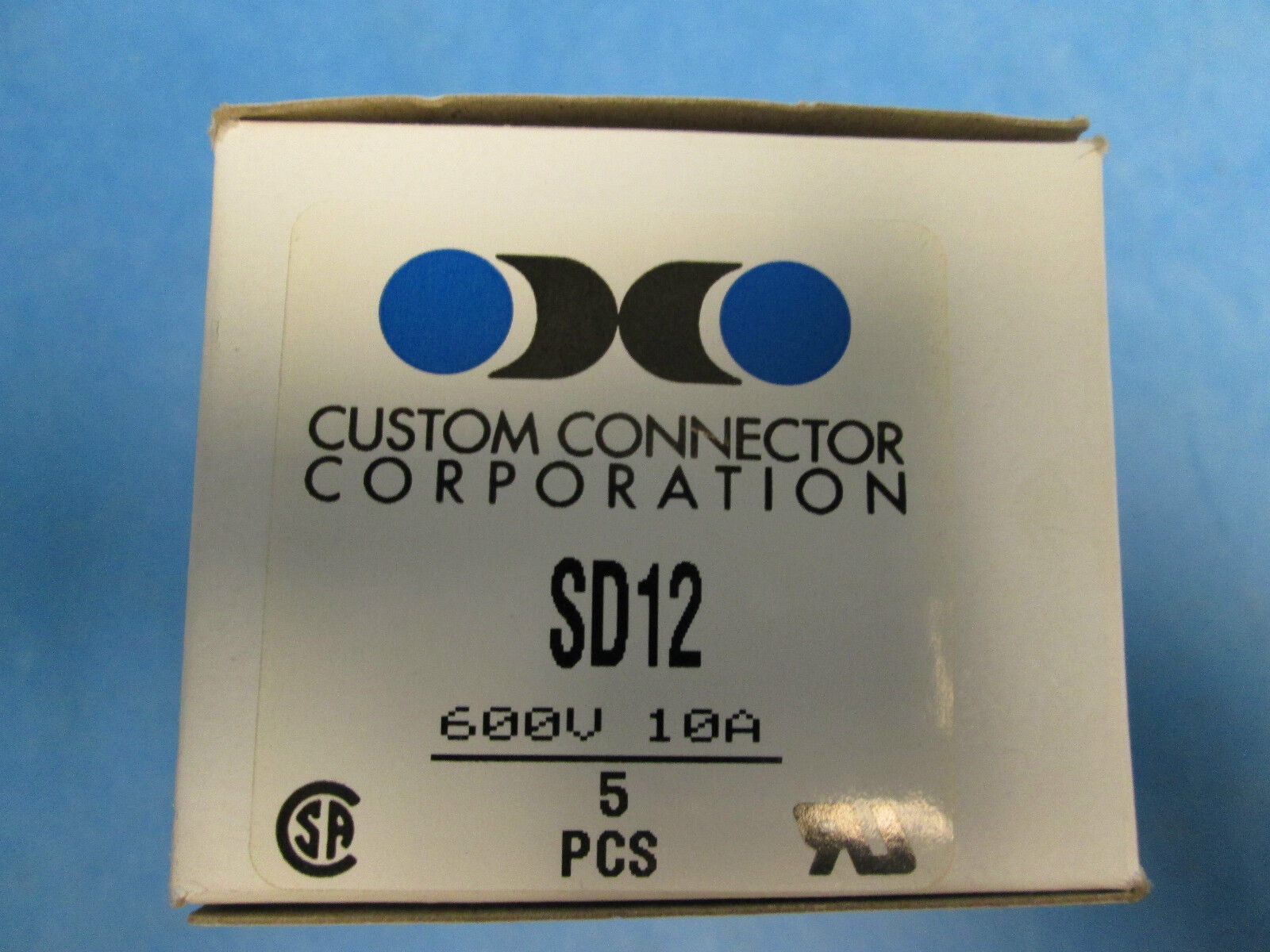 Custom Connector Relay Base 10A 600V SD12 *Box of 5* New Surplus