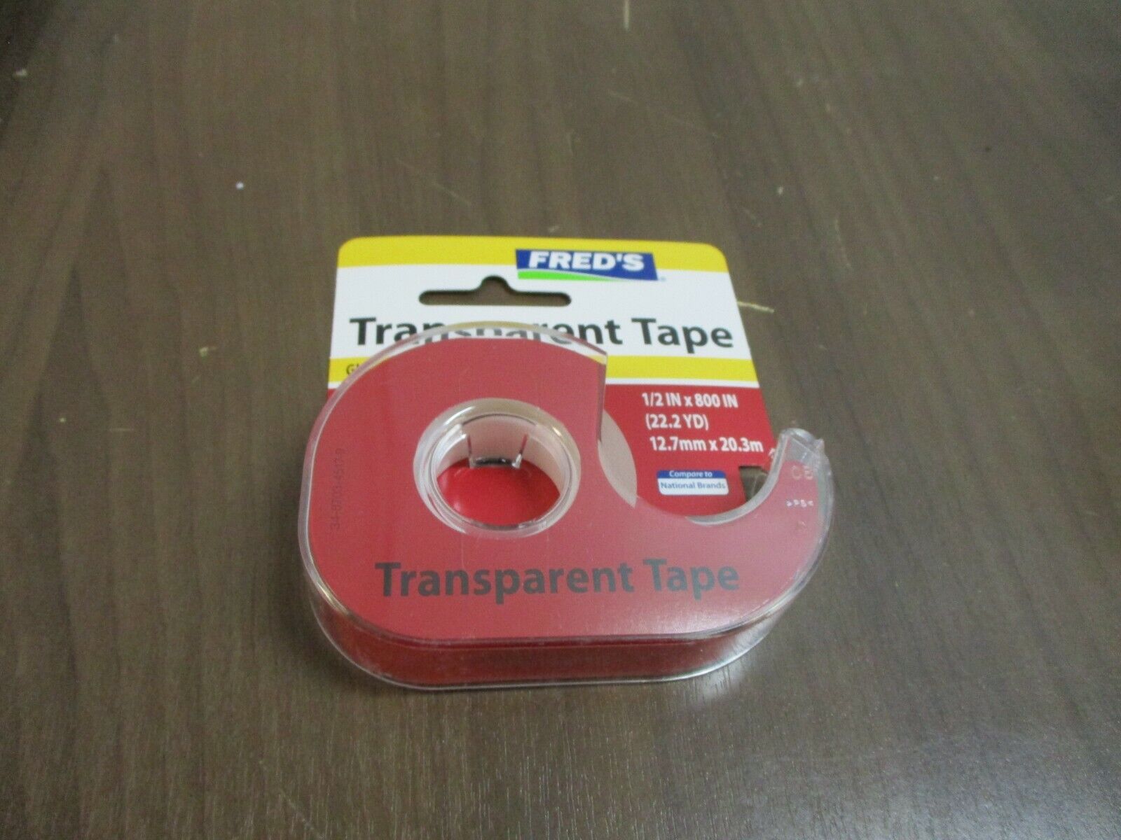 Fred's Transparent Tape 3800-FD Width: 1/2" Length: 800" *Box of 12* New Surplus