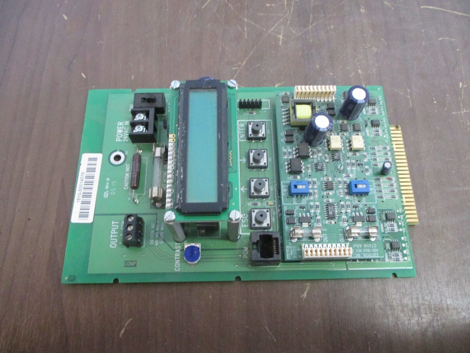 Ebtron GTx116 Main Board w/ Aout 400-1810 Rev. J Used