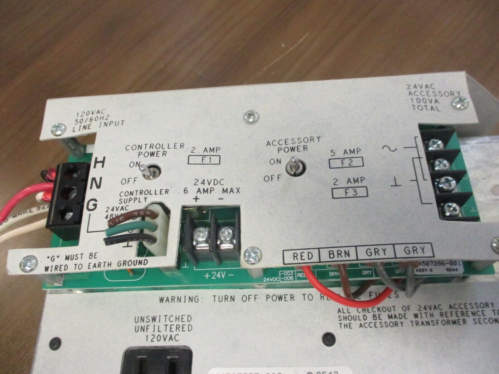 Honeywell Power Module 14507287-003 Input: 120VAC Output: 24VAC Cont. Used