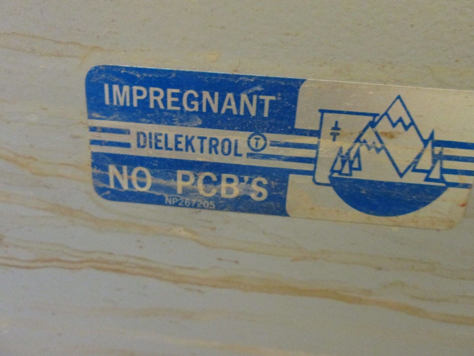 GE Dielektrol Capacitor 55L347KD 50 KVAR 480V 60Hz 3Ph Used