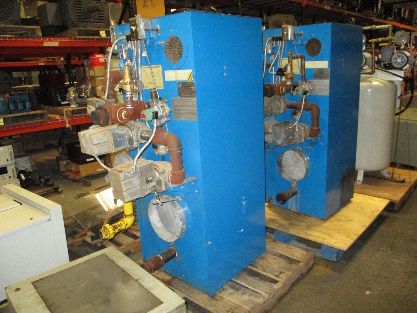 P-K Thermific Boiler N-1900-2 1,900,000 BTU Natural Gas 120V 1Ph 60Hz 12A Used