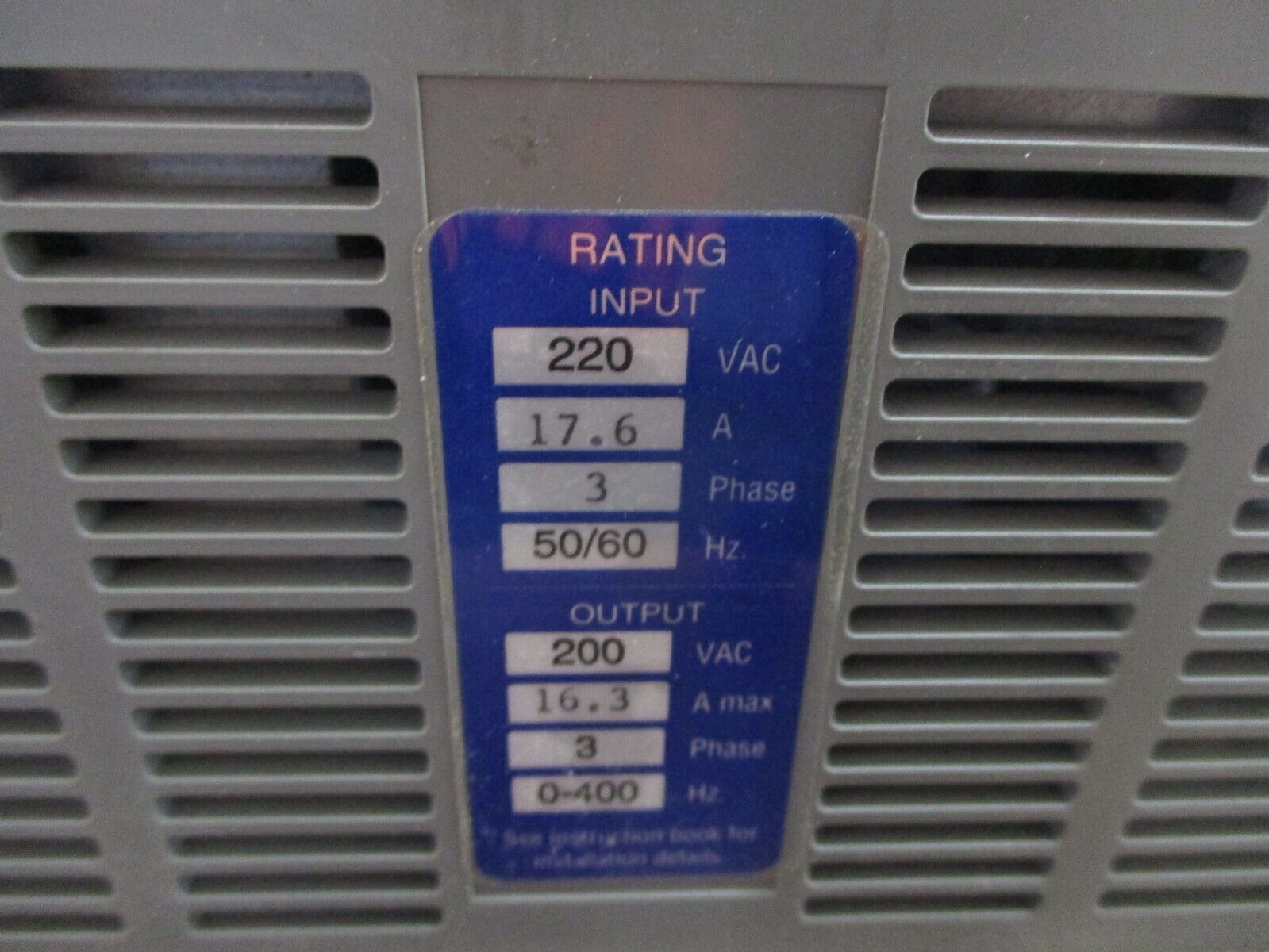 Industrial Indexing Systems Delta Servo Drive DS-50/RA *Broken Vent Siding* Used