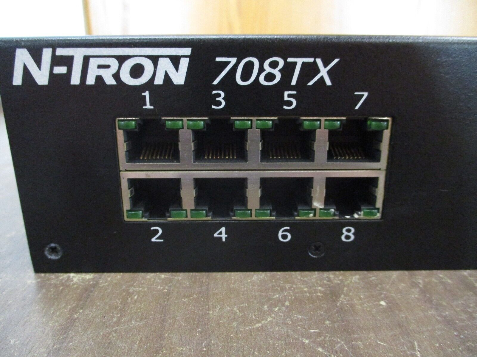 N-Tron Managed Ethernet Switch 708TX 10-30V 0.25A 8-Port Used