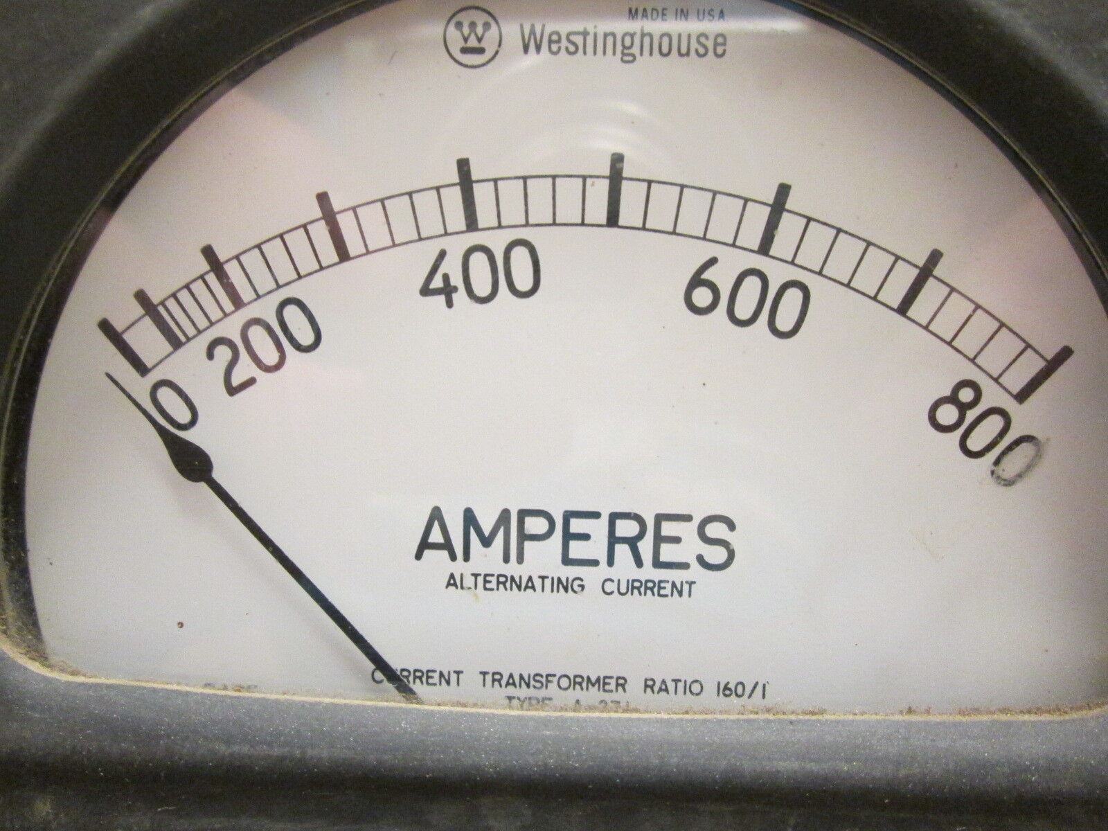 Westinghouse AC Ammeter 291B292A22 Range: 0-800A Used