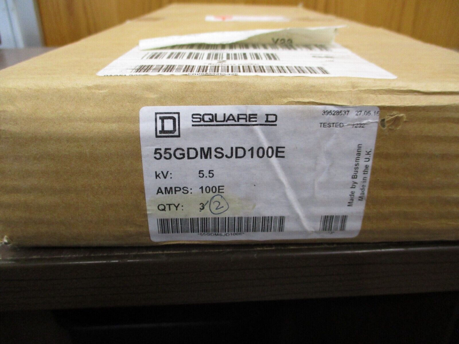 Square D Fuse 55GDMSJD100E 100E 5.5kV *Box of 2* New Surplus