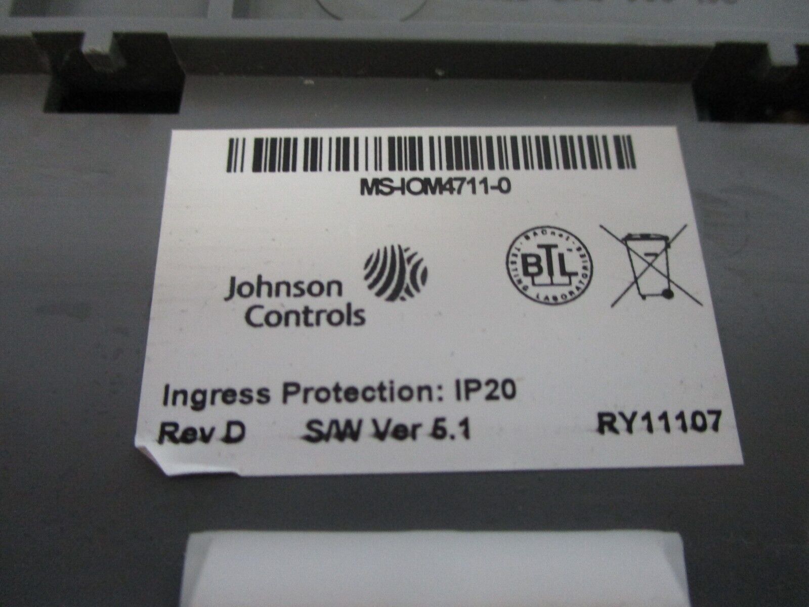 Johnson Controls Metasys IOM4711 Expansion Module MS-IOM4711-0 Rev. D Used