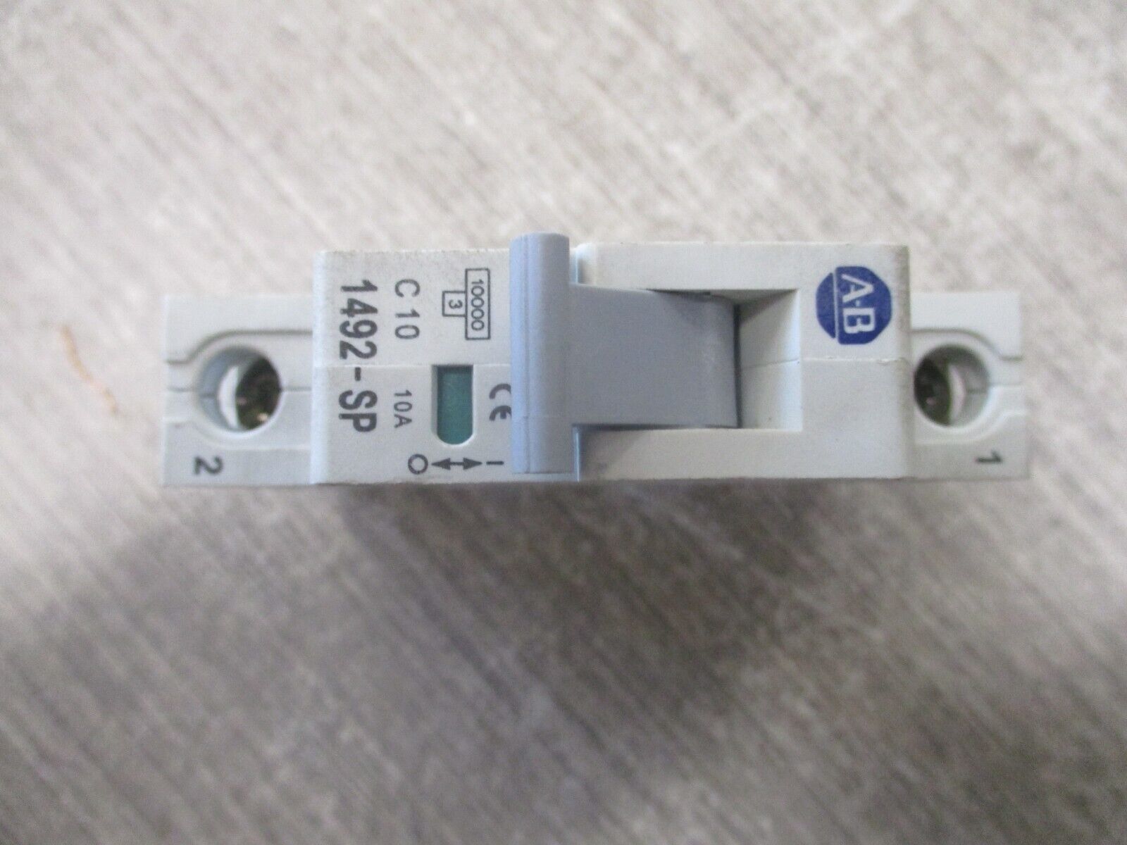 Allen-Bradley Circuit Breaker 1492-SP1C100 Ser. C 10A 277V 1P *Lot of 2* Used