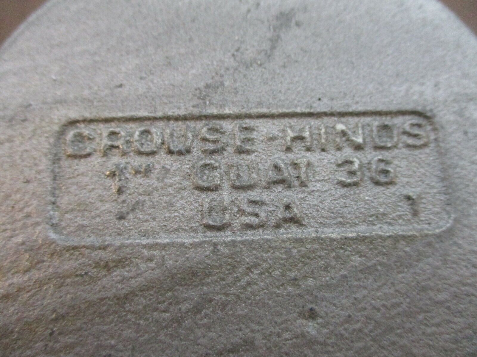 Cooper Crouse-Hinds Condulet Conduit Outlet Box w/ Cover GUAT36 Size: 1"