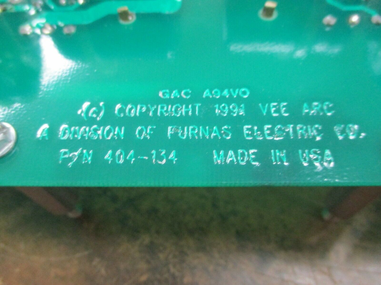 Vee-Arc Base Driver Mother Board 404-134 Used