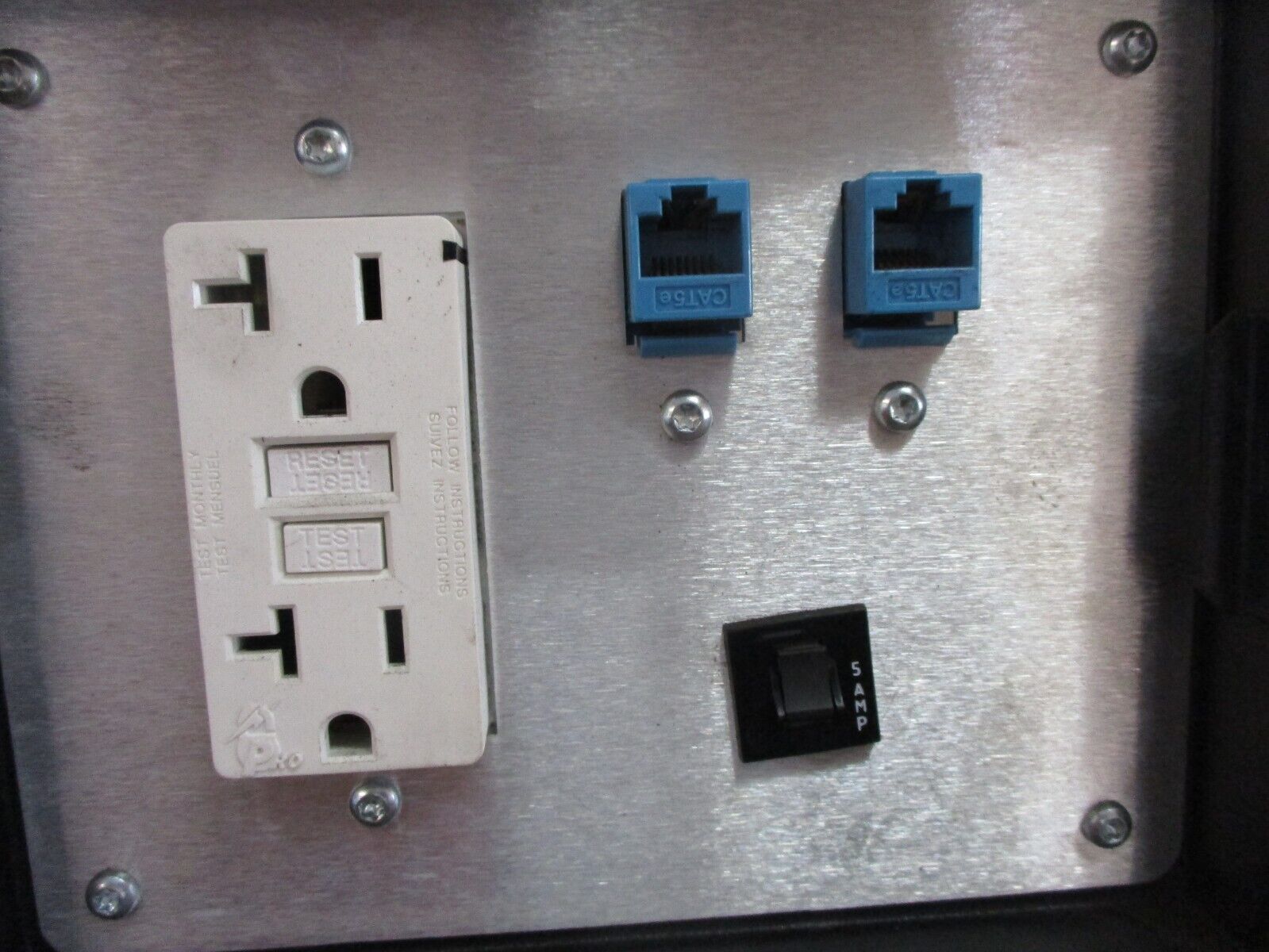 Hoffman Data Interface Panel HGF5ETHETH Type 4, 12 Enclosure Used