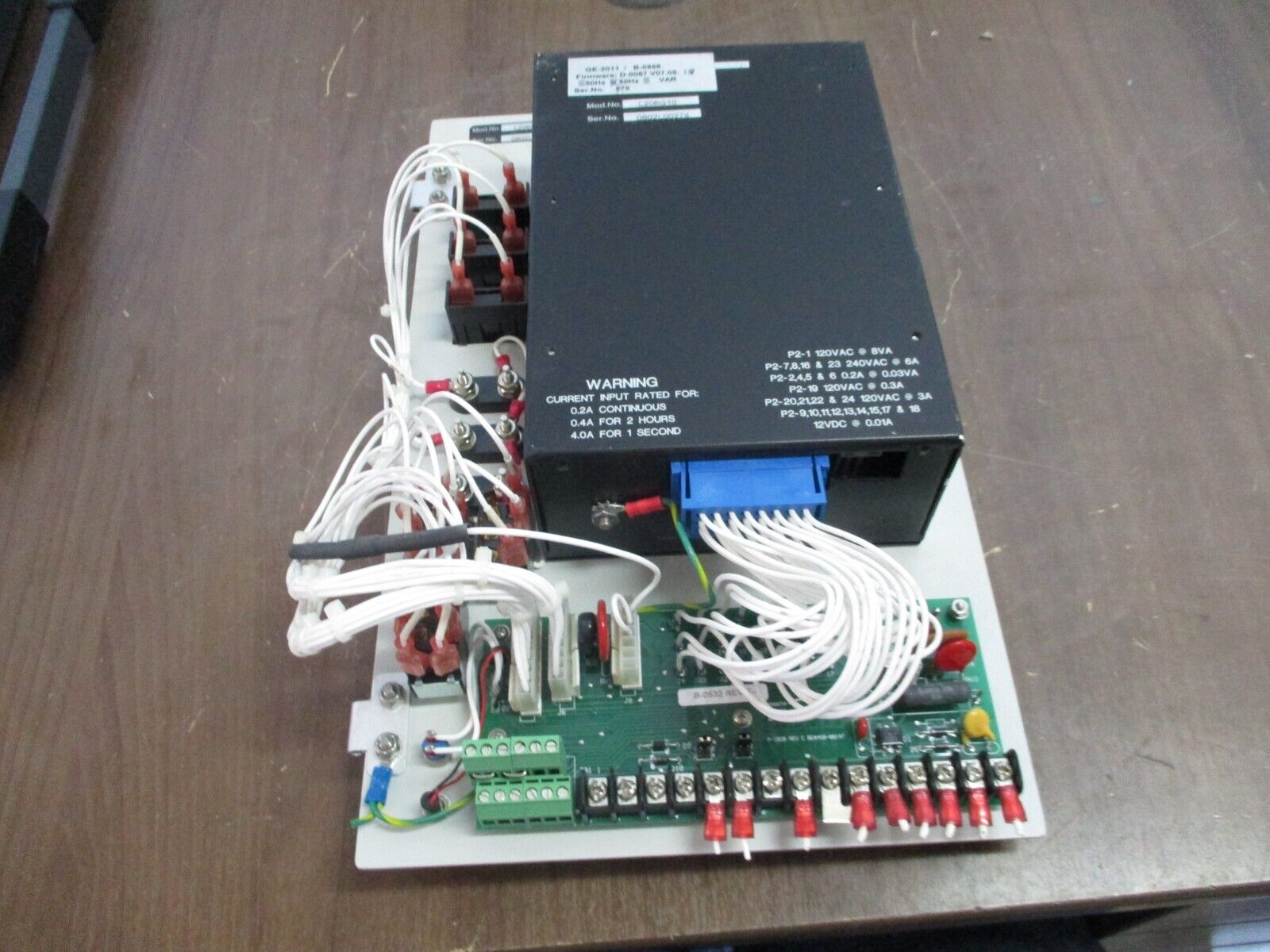 GE GE-2011/B-0866 Voltage Regulator Control L206G10 F/W: D-0067V07.08.18 60Hz