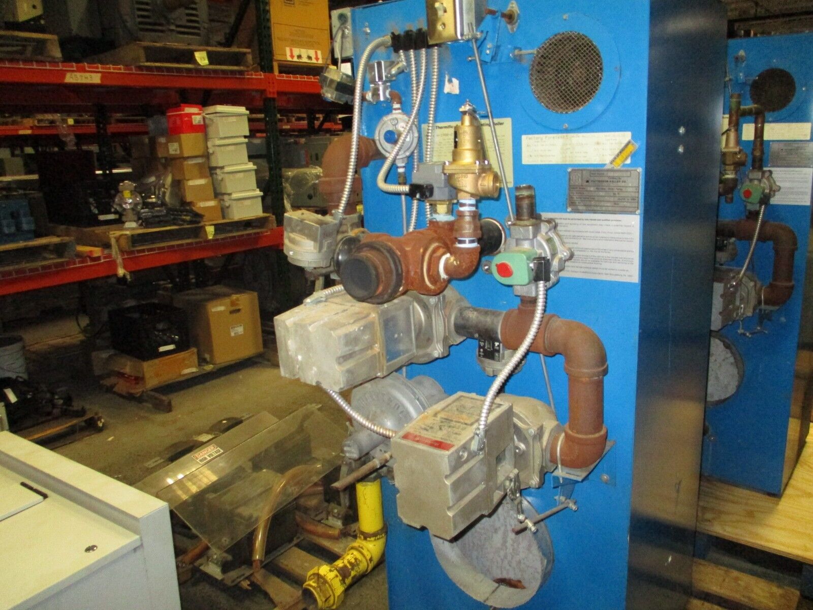 P-K Thermific Boiler N-1900-2 1,900,000 BTU Natural Gas 120V 1Ph 60Hz 12A Used