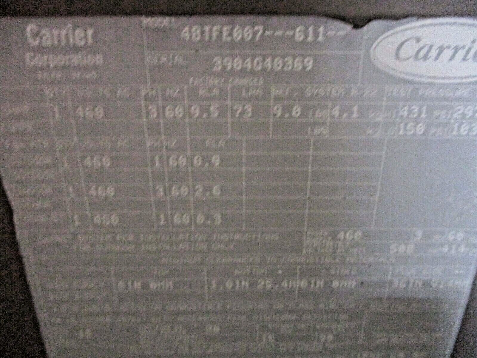 Carrier 48TFRooftop Unit 48TFE007---611-- 6 Ton 460V 3Ph Medium Heat Option Used