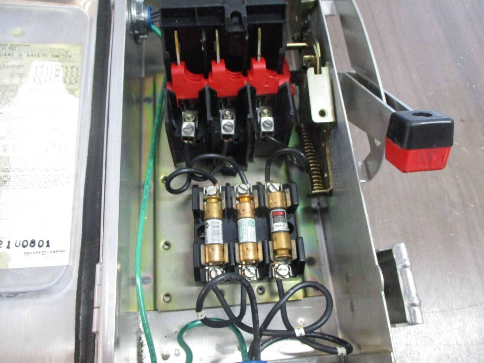 Square D Stainless Steel 4X Fusible Safety Switch / Disconnect H321DS 30A 250V