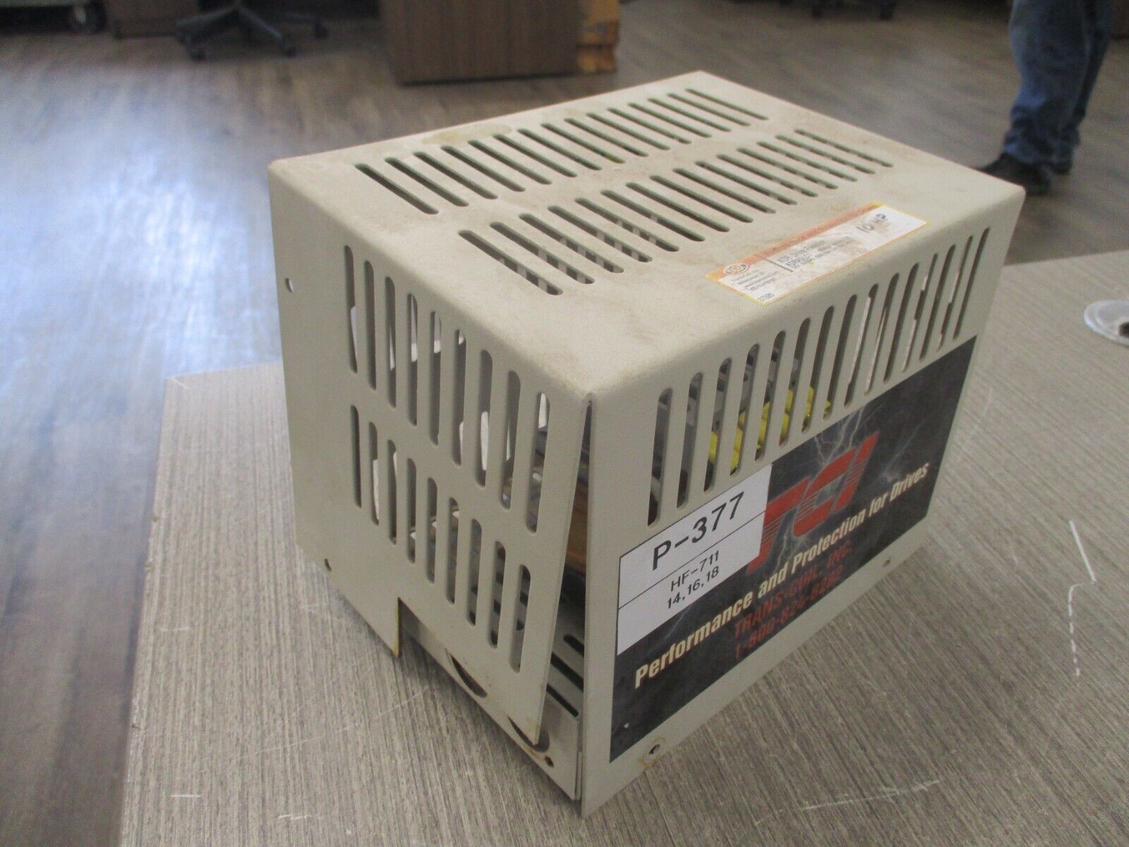 TCI KDR Drive Reactor KDRA5LC1 14A 600V 50/60Hz 3Ph *No Cover Screws* Used