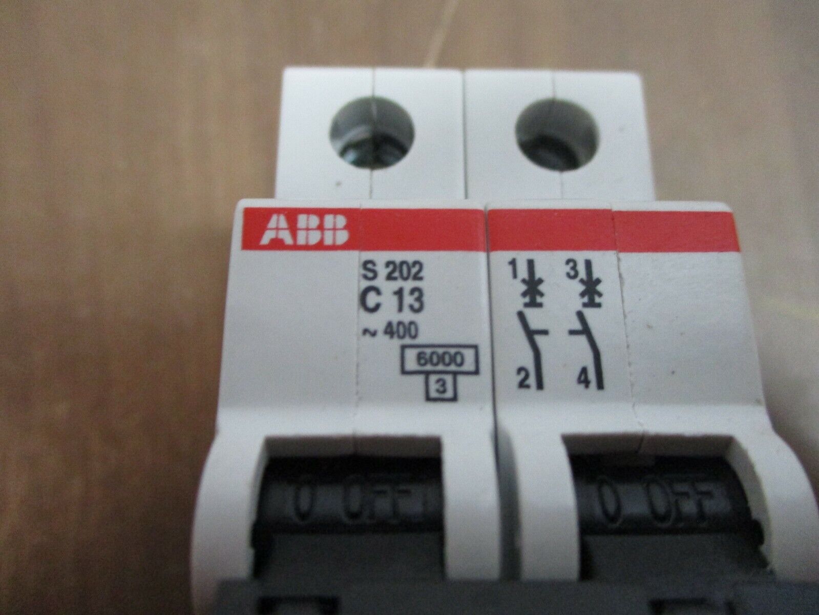 ABB Circuit Breaker S 202-C13 13A 277/480V 2P Used