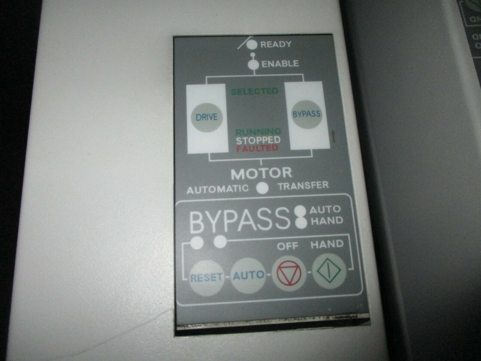 ABB ACH550 AC Drive with Bypass ACH550-VD-03A3-4+F267 1.5HP Missing Cover Screws