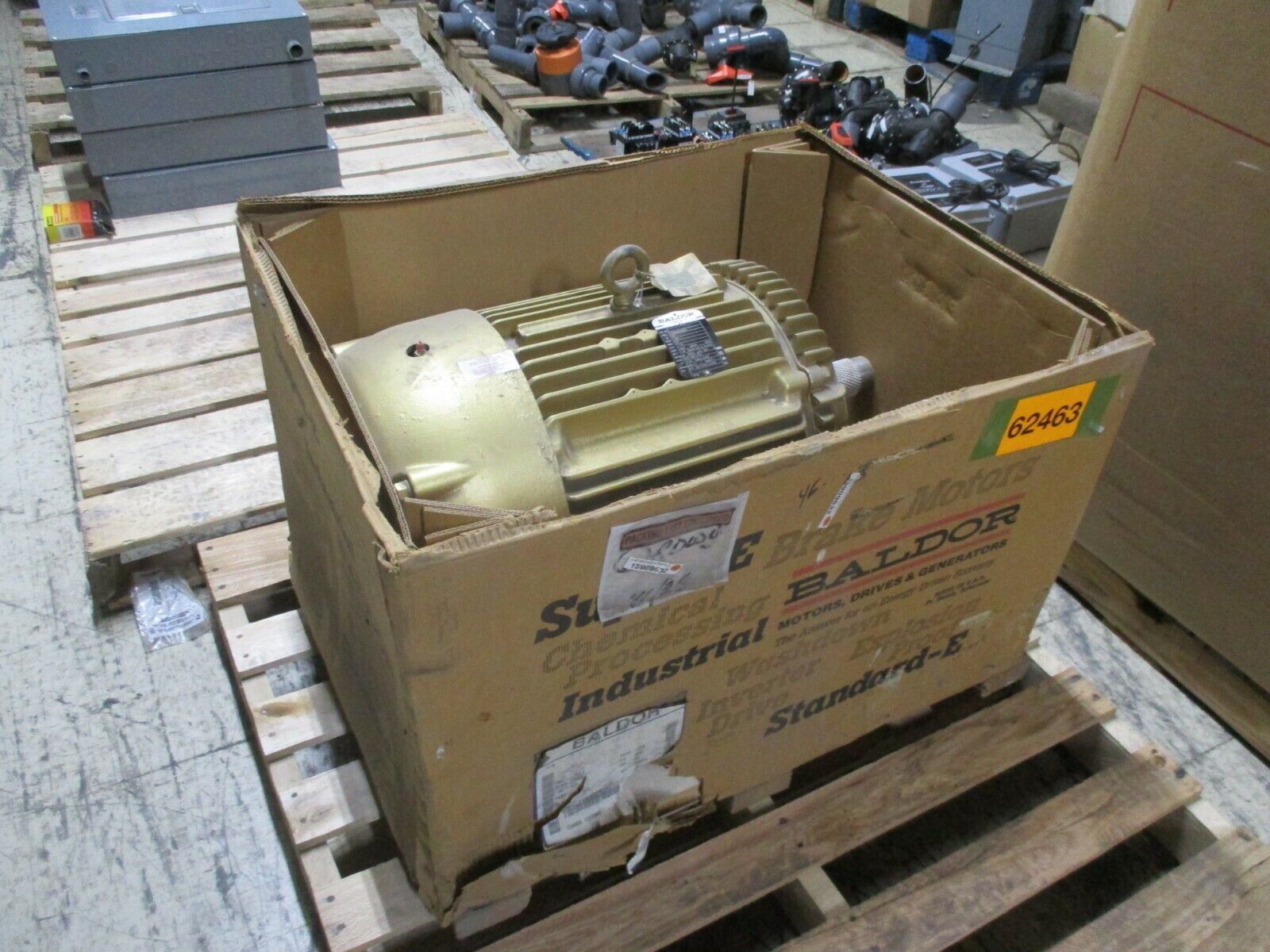 Baldor Super-E AC Motor 12E862X282G1 50HP 1800RPM 460V 57A 326T New Surplus