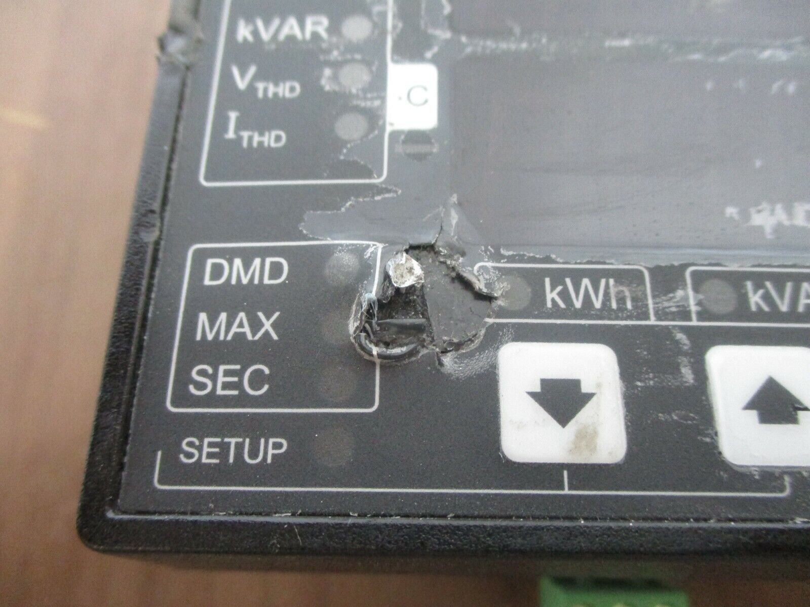 Square D PowerLogic ION 6200 Power Meter S620BA0A00 *Scratched / Ruffed Up* Used