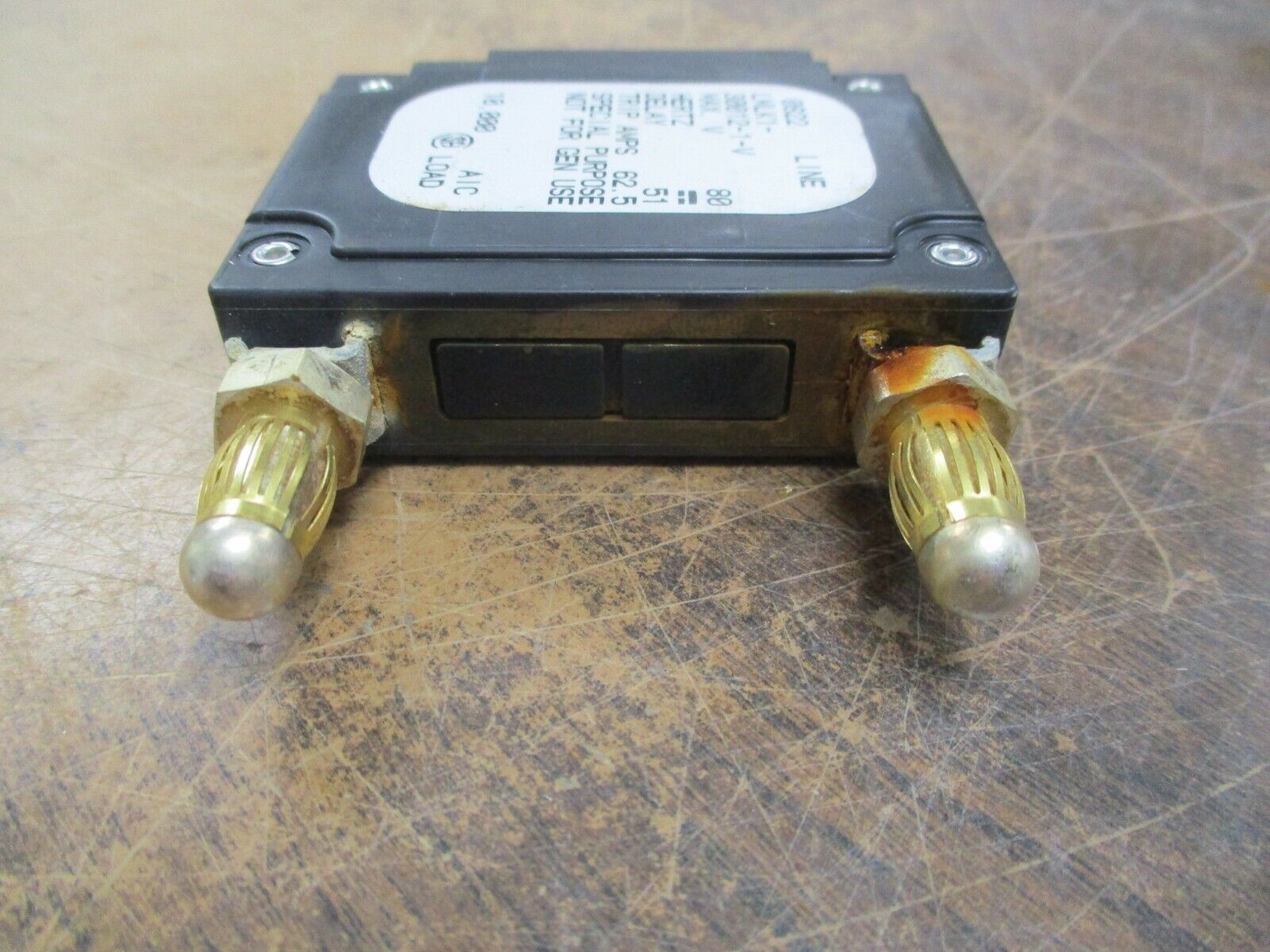 Airpax DC Circuit Breaker LMLK1-30012-1-V 50A 80VDC 1P *Some Shelf Wear* Used