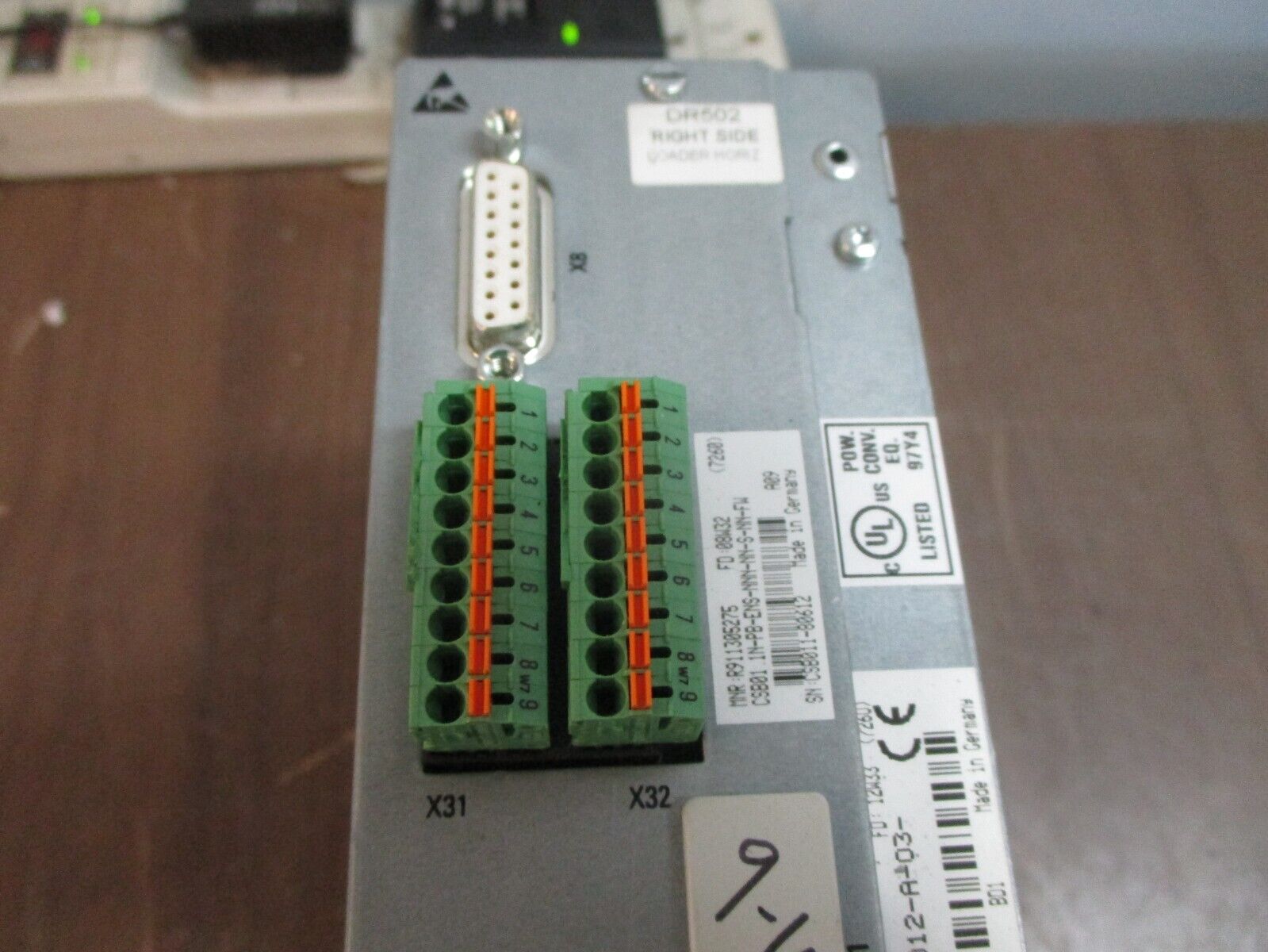 Rexroth Indra Drive Servo Drive HCS02.1E-W0012-A-03-NNNN 3Ph Used